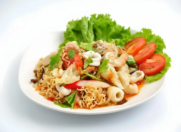 Spicy instant noodles salad (Web H)