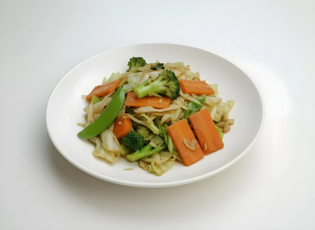 Stir-fried mixed vegetables (Web H)